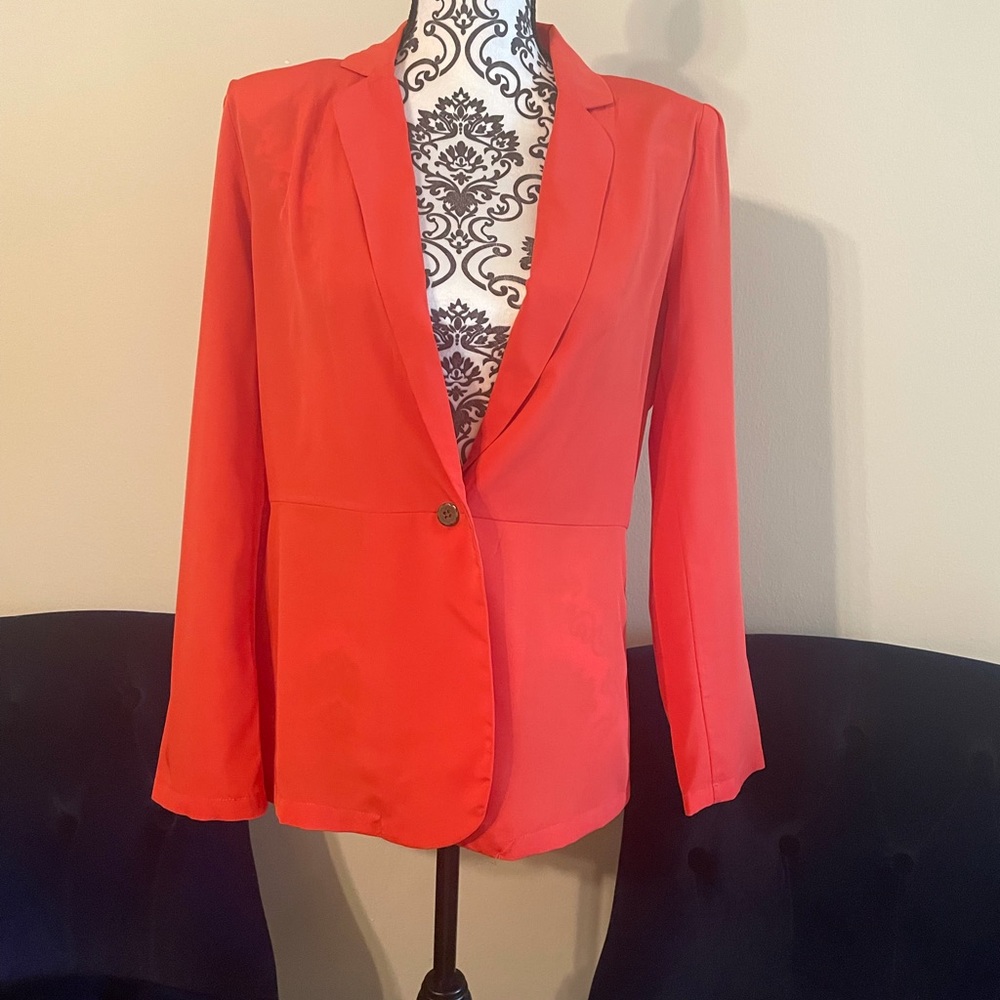 Gianni Bini orange lightweight blazer